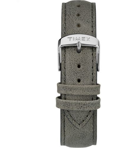 Timex Tw7c06500 Metropolitan+ 20mm Charcoal Gray Leather Strap