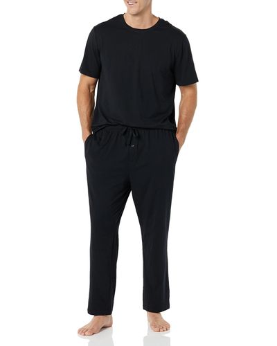 Amazon Essentials Cotton Modal Pajama Set - Black