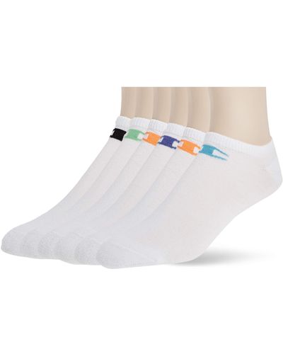 Champion Mens Double Dry 6-pack Performance No Show Liner Socks - Black