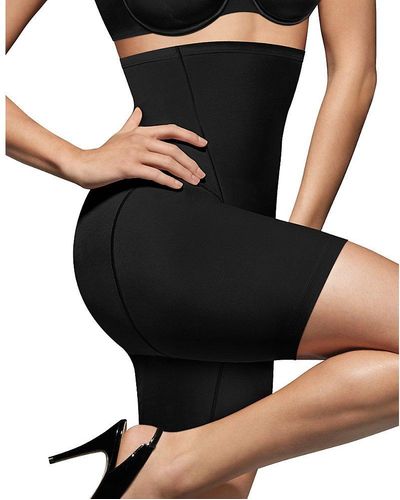 Bali Womens Cool Comfort Hi-waist Slimmer Df8097 Thigh Shapewear - Black