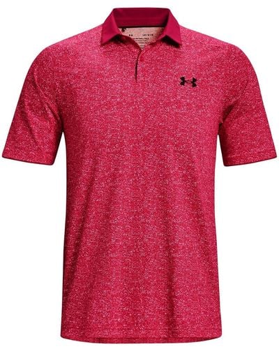 Under Armour Iso-chill Golf Polo Shirt - Red