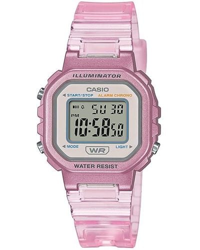 G-Shock Illuminator Translucent Pink Alarm Chronograph Digital Watch La-20whs-4a