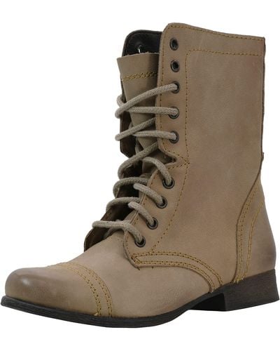 Steve Madden Troopa Lace-up Boot - Green