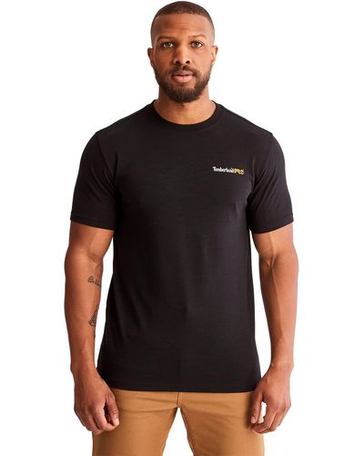 Timberland Base Plate Hw Northern Lights Graphic Short Sleeve T-shirt - Black
