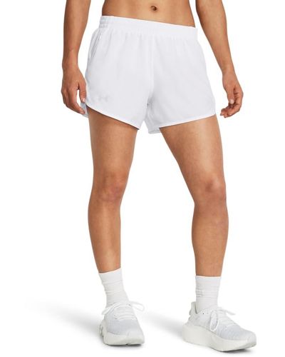 Under Armour Fly By Shorts, - White