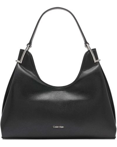Calvin Klein Falcon Swoop Shoulder Bag - Black