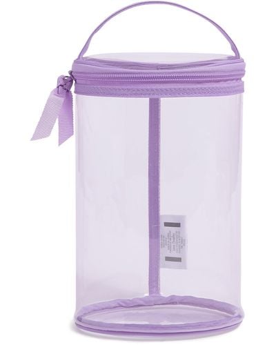 Vera Bradley Clear Toiletry & Accessories Organizer Bag - Purple