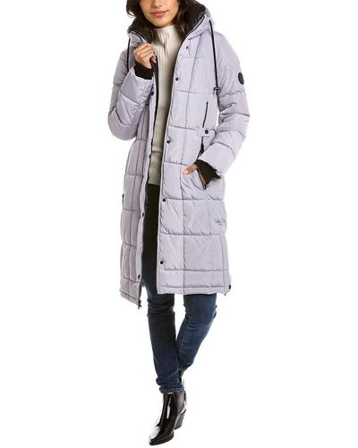 Kenneth Cole Box Quilted Heavyweight Outerwear Puffer - Multicolor