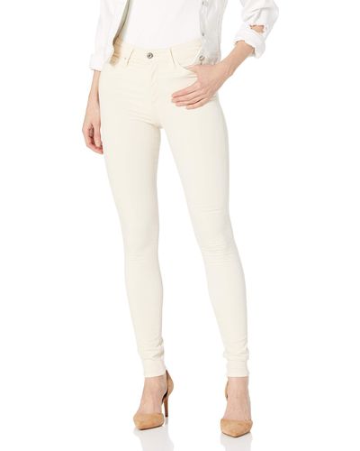 AG Jeans Farrah Velveteen High-rise Skinny Fit Pant - Natural