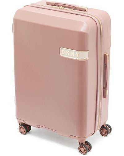 DKNY Spinner Hardside Check In Luggage - Pink