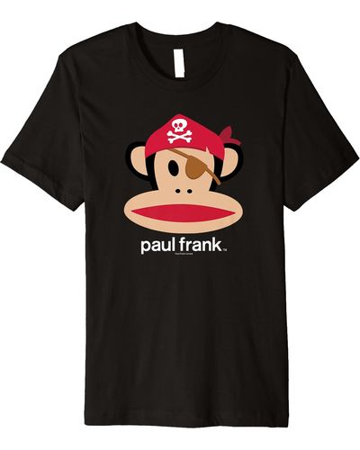 Paul Frank Halloween Julius Pirate Monkey Logo Premium T-shirt - Black