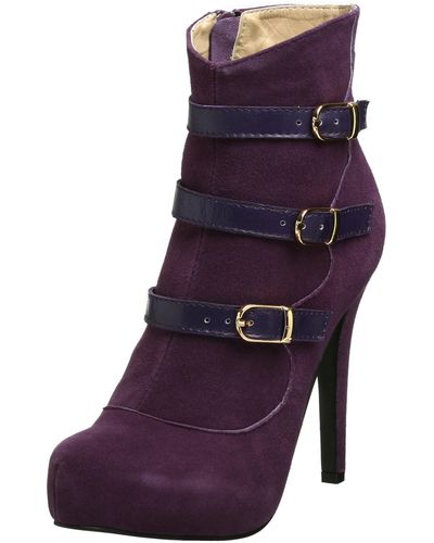 N.y.l.a. Aspen Boot,purple/suede,9 M