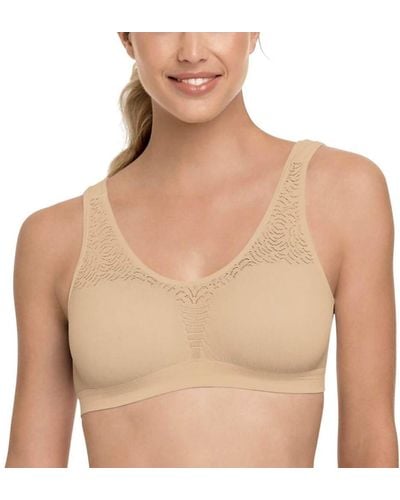 2 Pack Nude dot and White dot Bali Comfort Revolution Smart Sizes Foam Cup Bra  3488 at  Women's Clothing store