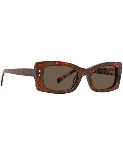 Vera Bradley Viv Polarized Rectangular Sunglasses - Brown