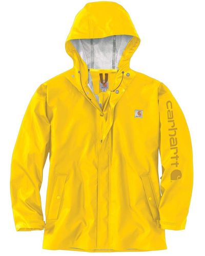 Carhartt Lightweight Waterproof Rainstorm Coat - Yellow