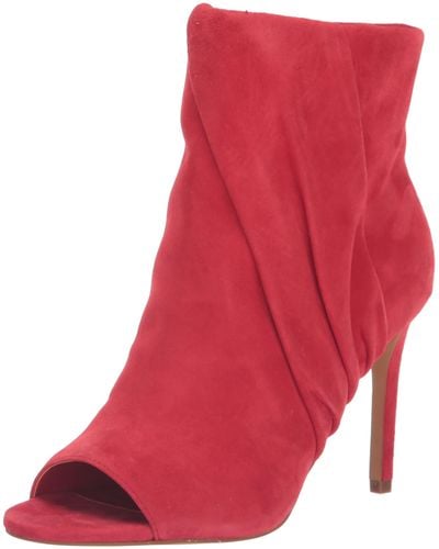 Vince Camuto Atonna High Heel Bootie Ankle Boot - Red