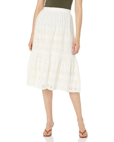 Lucky Brand Lace Maxi Skirt - Natural