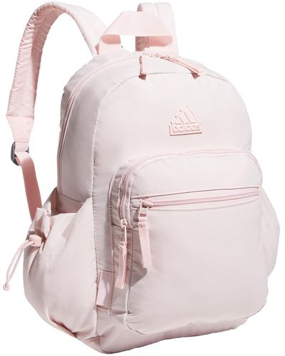 adidas Weekender Sport Fashion Compact Smaller Backpack With Detachable Mini Valuables Pouch - Pink