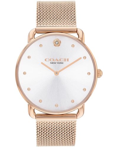COACH Elliot Watch | Elegant And Sophisticated Style Combined | Premium Quality Timepiece For Everyday Wear | Water Resistant - White