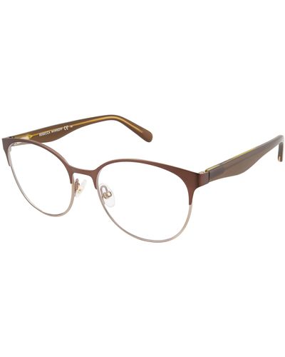 Rebecca Minkoff Lark 3/g Oval Prescription Eyewear Frames - Brown