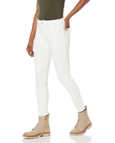 DL1961 Florence Instasculpt Mid-rise Skinny Fit Cropped Jean - White
