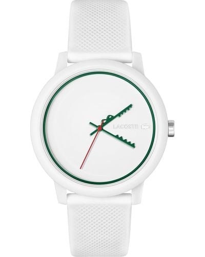 Lacoste .12.12 Watch Collection: Iconic Crocodile | Striking Shades |silicone Wristband |for Casual Wear - Metallic