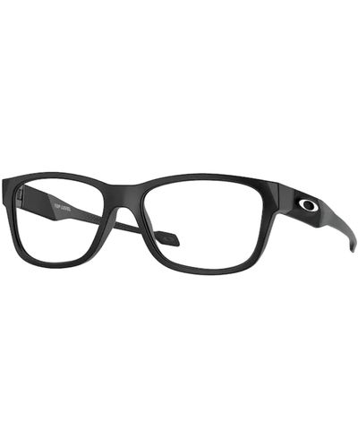 Oakley Youth Oy8012 Top Level Square Prescription Eyewear Frames - Black