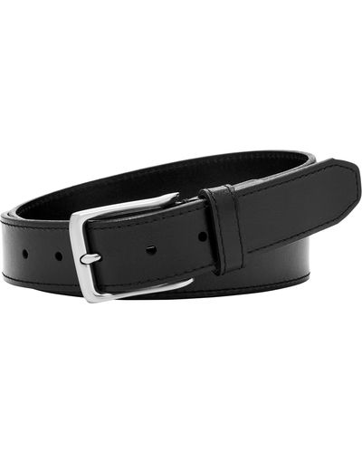 Fossil Griffin Leather Casual Jean Every Day Belt - Black