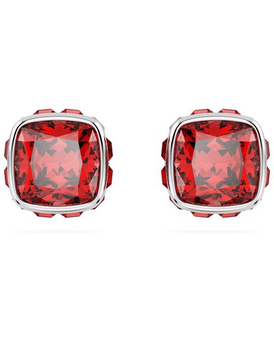 Swarovski July Birthstone Stud Earrings - Red
