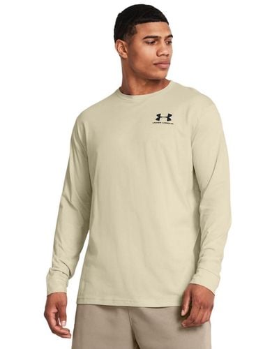 Under Armour Sportstyle Left Chest Long-sleeve T-shirt, - Natural