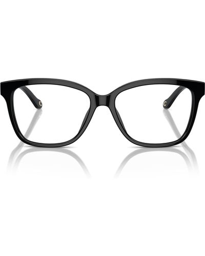 COACH Hc6242u Universal Fit Square Prescription Eyewear Frames - Black