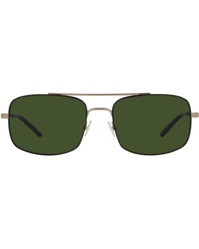 Brooks Brothers Bb4060 Rectangular Sunglasses - Green