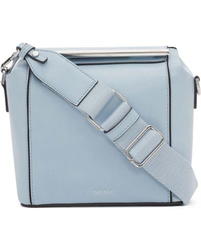 Calvin Klein Perry Organizational Dome Mini Bag Crossbody - Blue
