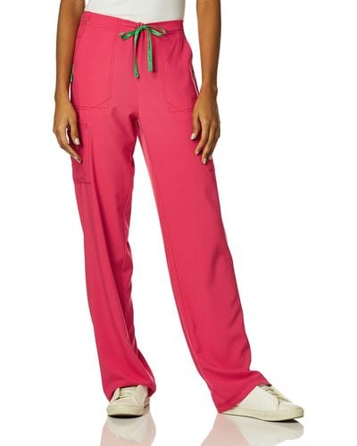 Carhartt Womens Cross-flex Utility Medical Scrubs Pants - Red