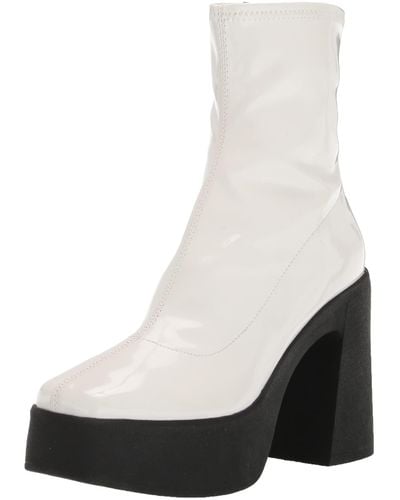 Katy Perry The Heightten Stretch Bootie Fashion Boot - White