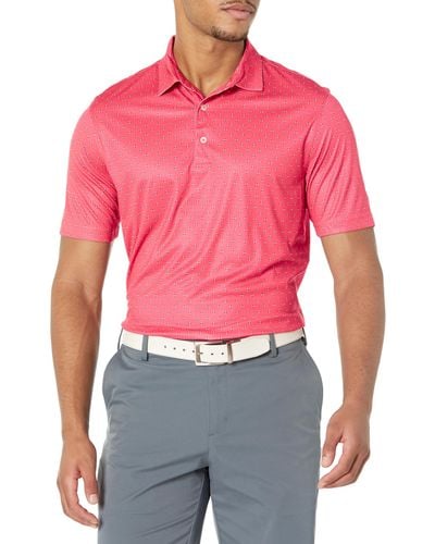 Greg Norman Collection Compass Polo Red