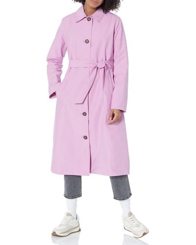 Amazon Essentials Relaxed-fit Water Repellant Trench Coat - Pink