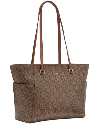 DKNY Casual Bryant Pocket Tote Handbag - Brown