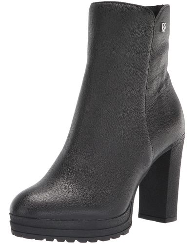 DKNY Lenni Lace-up Booties , Created For Macy's - Black