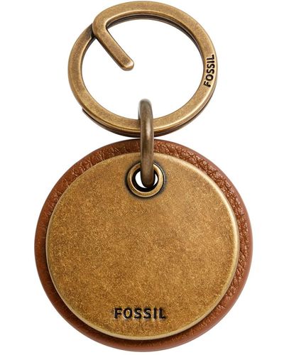 Fossil Leather Key Fob - Brown