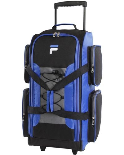 Fila 22" Lightweight Carry On Rolling Duffel Bag - Blue