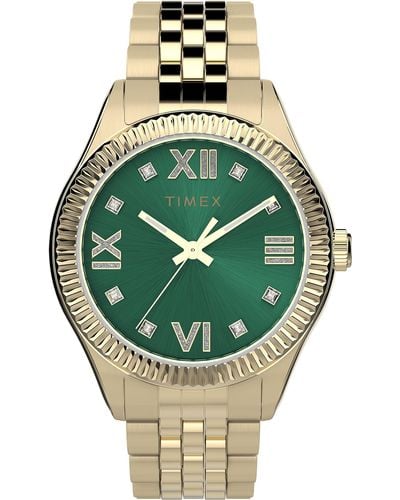 Timex Tone Stainless Steel Case & Bracelet With - Green