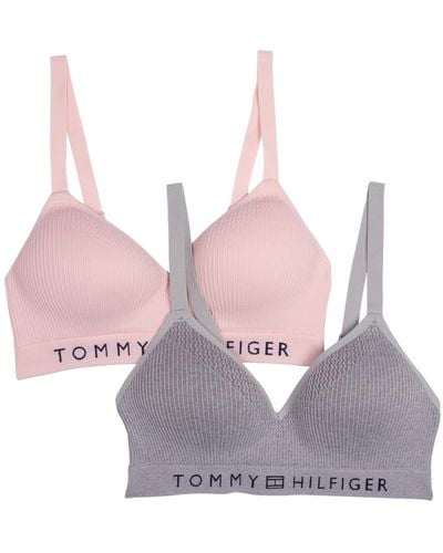 Tommy Hilfiger Seamless Lightly Lined Wirefree Bra 2-pack - Pink