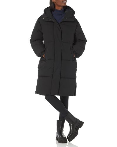 Amazon Essentials Oversized Long Puffer Jacket - Black