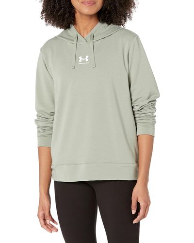 Under Armour Womens Rival Terry Hoodie, - Gray