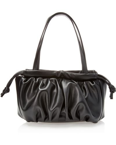 The Drop Shanae Scrunch Bag With Drawstring Closure - Black