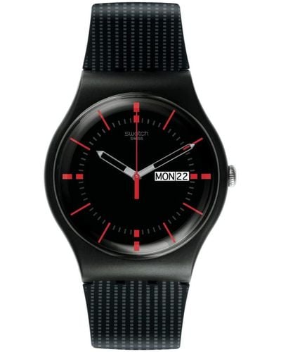 Swatch New Gent Biosourced Gaet Quartz Watch - Black