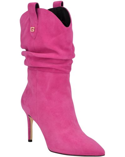 guess pink combat boots