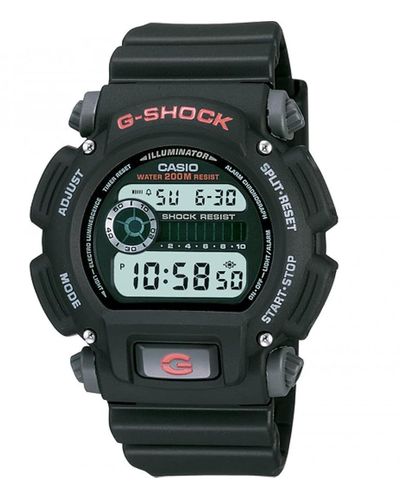 G-Shock G-shock Dw9052-1v Shock Resistant Black Resin Sport Watch - Multicolor