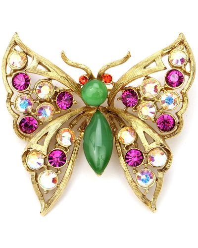 Ben-Amun Bugs Collection Brooches Fashion Jewelry For - Green